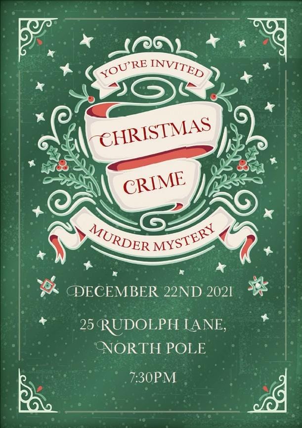 A Christmas Crime Murder Mystery Game Kit