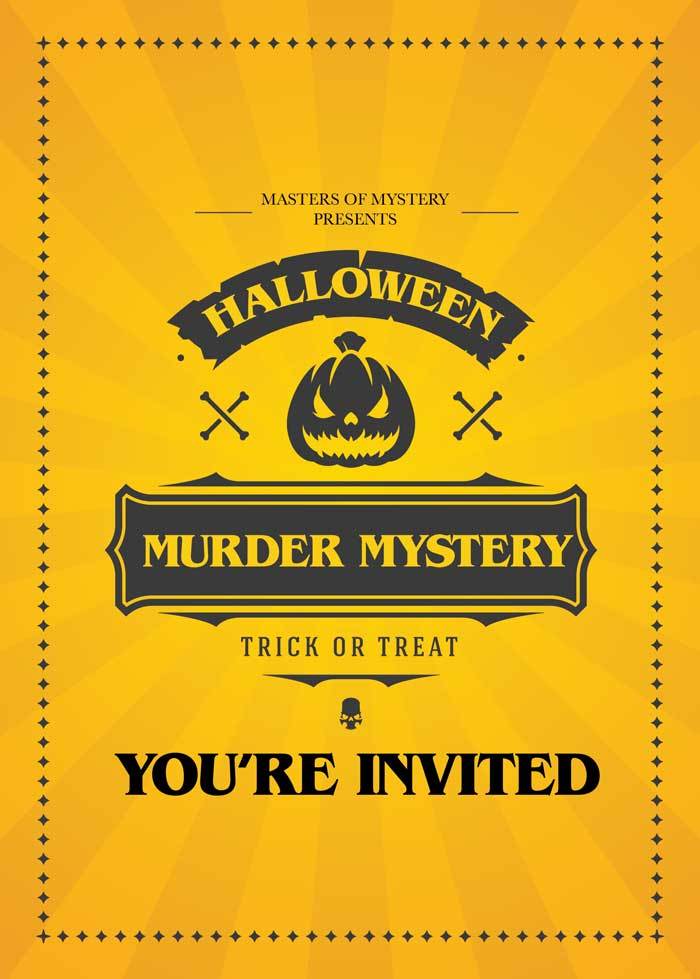 Halloween Murder Mystery Game Kit - Monster Mansion