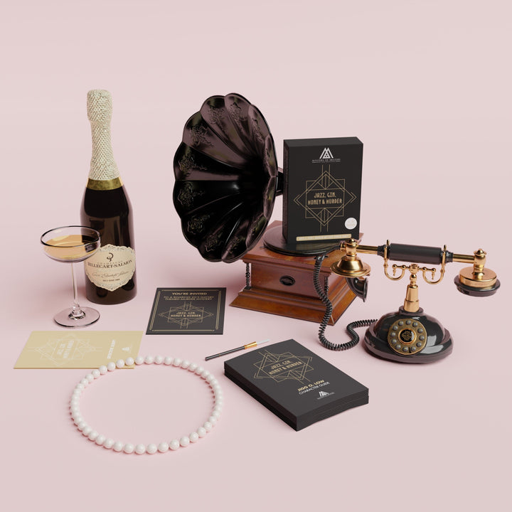 1920s Murder Mystery Game Kit - Kit physique